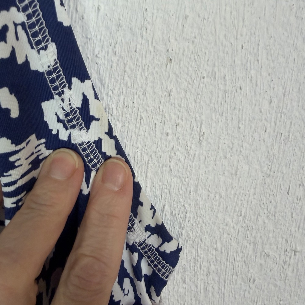 Banana Boat Blue Tropical Floral Beach Dress UPF 50 Swim Travel Island Coastal M - Picture 7 of 13
